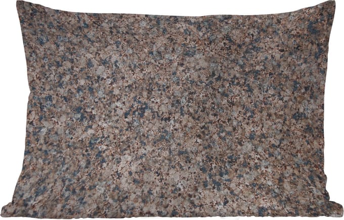 Buitenkussens - Tuin - Graniet - Steen - Patroon - Design - Bruin - Grijs - 50x30 cm