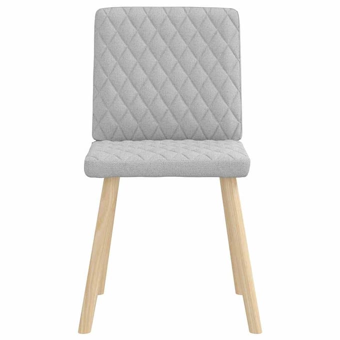 vidaXL - Eetkamerstoelen - 2 - st - stof - wolk - grijs