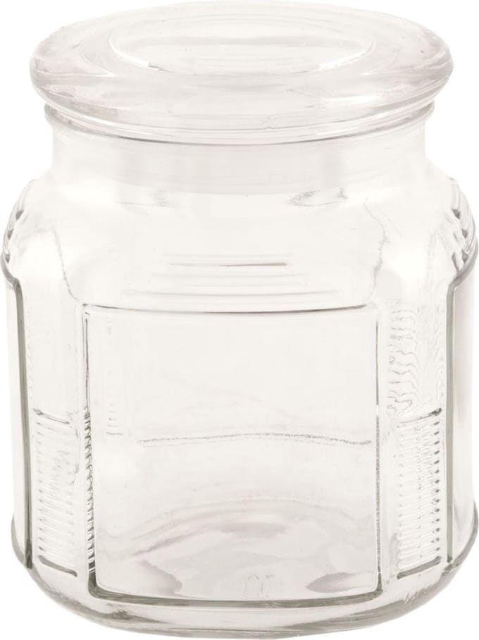 BMPdesign Glazen Voorraadpot - Transparant - 12 cm
