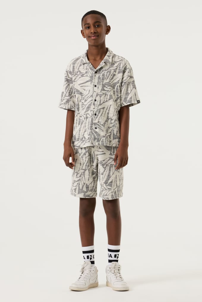 Jacquard Bermuda met print voor kind Garcia