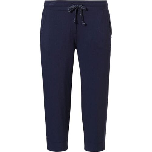 Capri pyjamabroek dames 3/4 broek - Donkerblauw - Viscose - XS