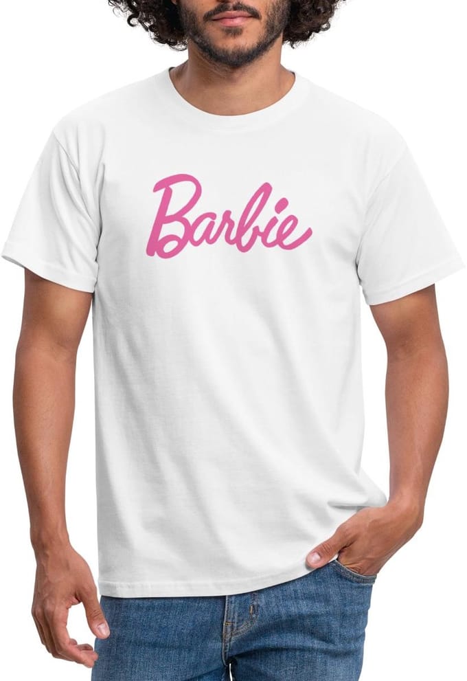 Barbie Klassiek Logo T-Shirt Heren