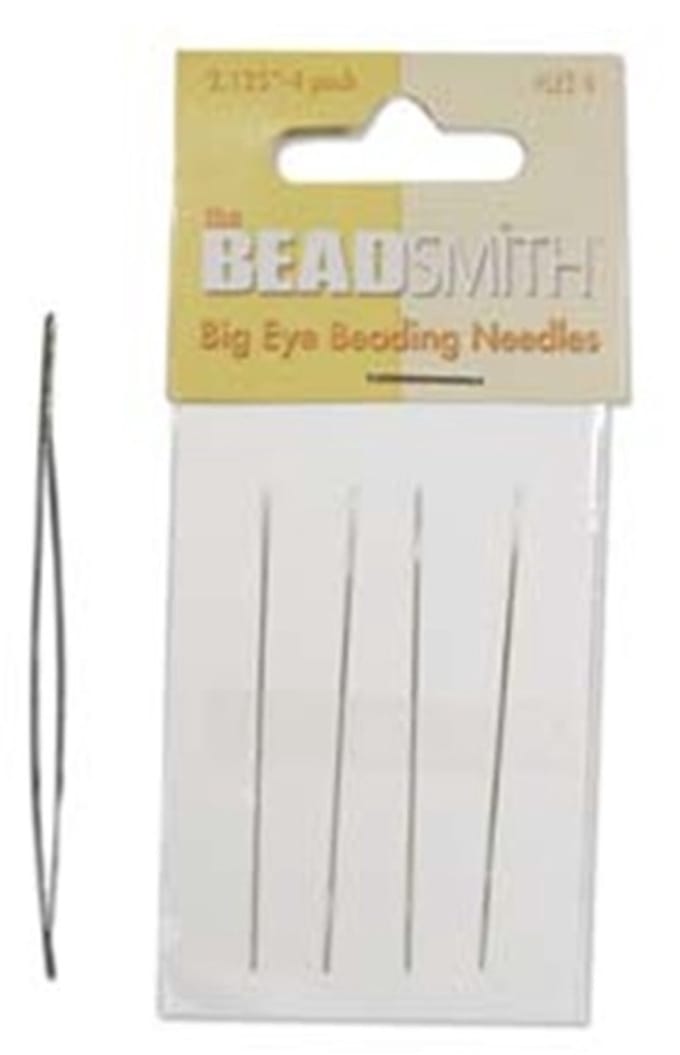 BEADSMITH BEADING NAALD MET GROOT OOG 6CM ZILVER (4 stuks)