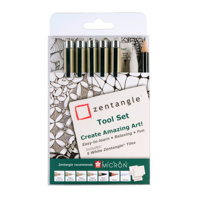 Tekenset - SAKURA - Zentangle Tool 12 stuks - Volwassene - Gemengd - Ontspannend en artistiek