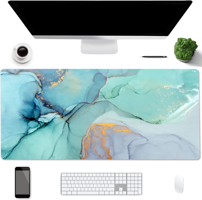 Dubbelzijdige Bureau-onderlegger - Waterdicht Schrijfblok - Antislip - Groot Formaat - Bureau Mat - Maatnaam: 90X40CM