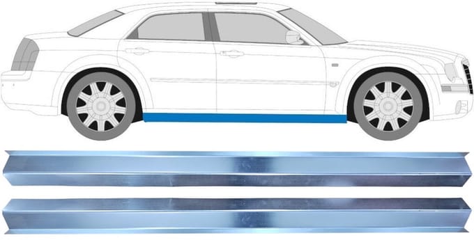 Reparatie dorpel voor Chrysler 300C 2004-2011 / Links = Rechts / Set