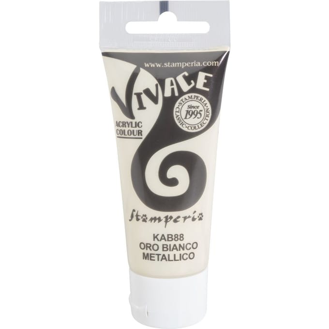 Stamperia Vivace Paint - Metallic White