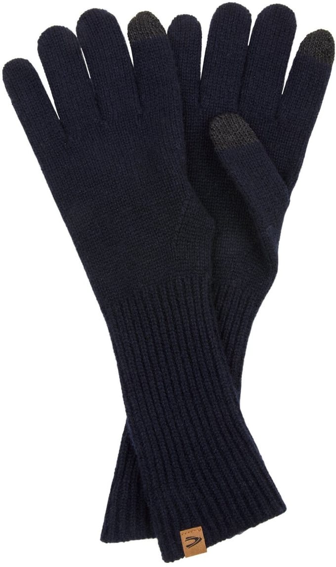 camel active Kasjmieren handschoenen met ribstructuur - Maat - Donkerblauwwomenswear-OS