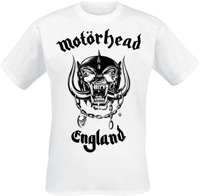 Motörhead T-shirt - England - S tot 5XL - voor Mannen - wit