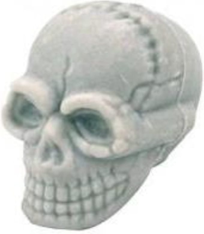 Kikkerland SKULL ERASERS 24PCS IN TUB