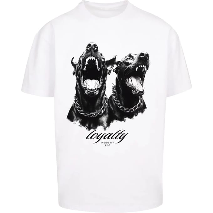 Oversized T-shirt Upscale Loyalty Dogs Heavy