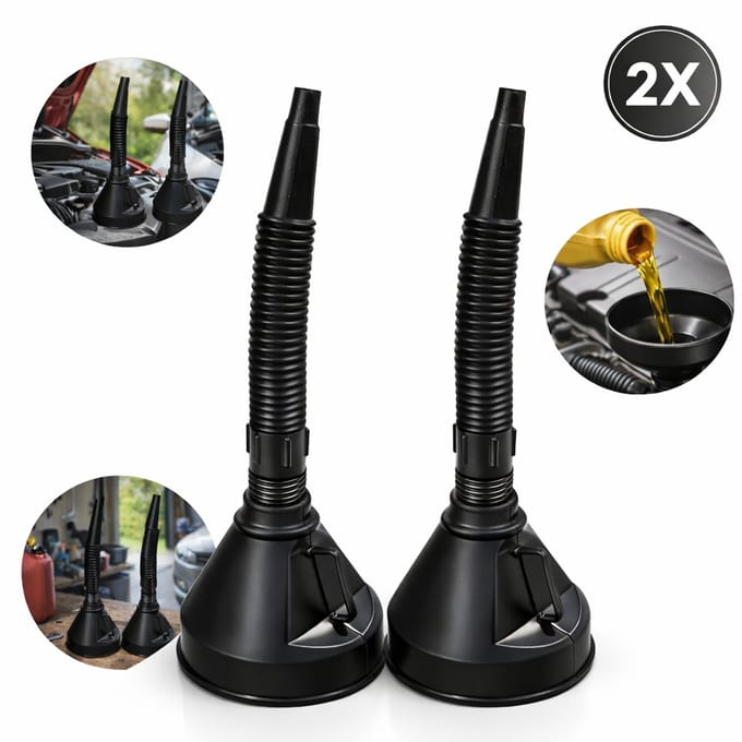 PD® 2x Trechter - Flexibele Trechterset 2-in-1 voor Auto & Machines