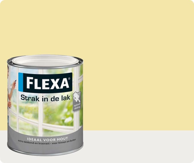 Flexa Strak In De Lak Hoogglans - Zachtgeel - 0,75 liter