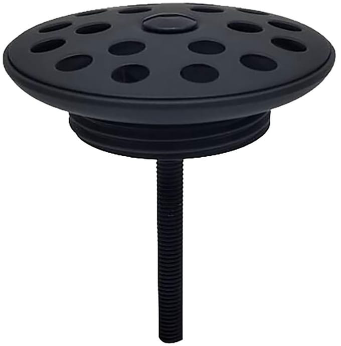Xellanz Mat Zwarte Open Afvoerplug 5/4" met Rooster