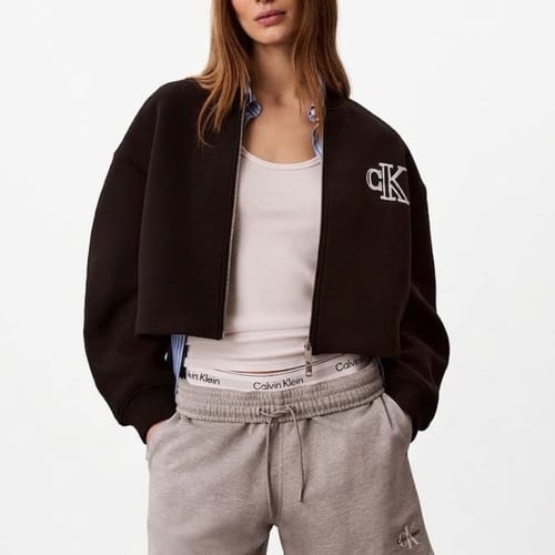 Sweaters Calvin Klein Jeans Lv047ab508 Cropped Sporty Scuba