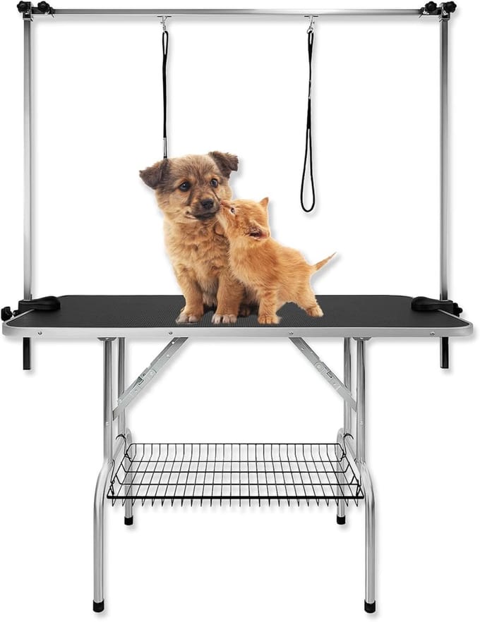 ACXIN Hondverzorgingstafel met verstelbare arm – 113×60×76 cm – Max. 100 kg draagcapaciteit
