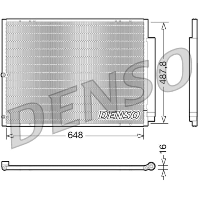 Condensator, airconditioning DENSO DCN51001