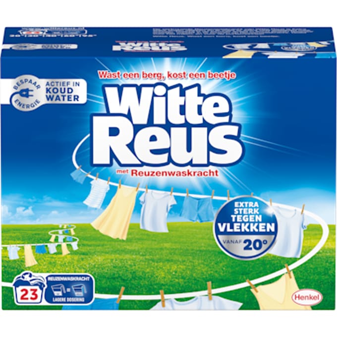 Witte Reus Wasmiddel Poeder 23 Wasbeurten - 1,15 gr