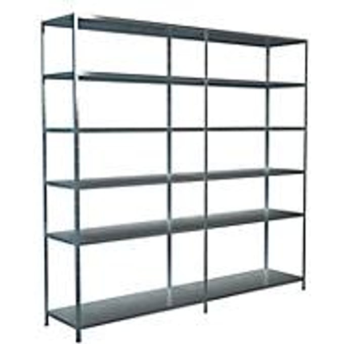 Legborden zonder bouten, H 2300 x B 2400 x D 500 mm, gegalvaniseerd