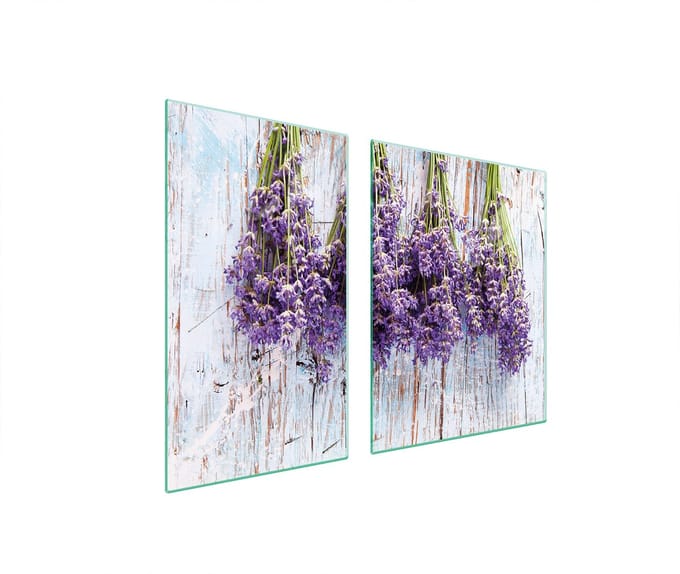 TMK ArtDeko - Snijplank - 100x52 cm - Glas - Lawenda