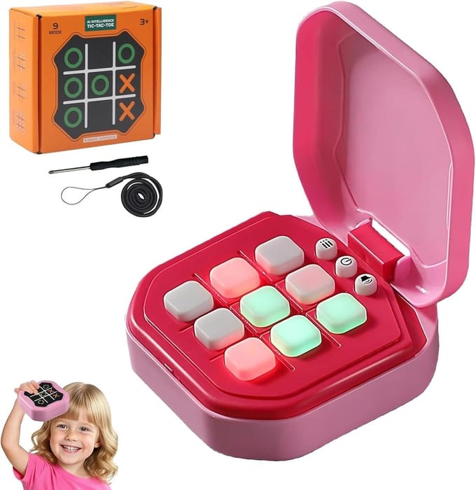 Elektronisch handheld gameconsole, smart games met 9 modi, sequence-spel, reisspellen, elektronische spelconsole voor kinderen en volwassenen