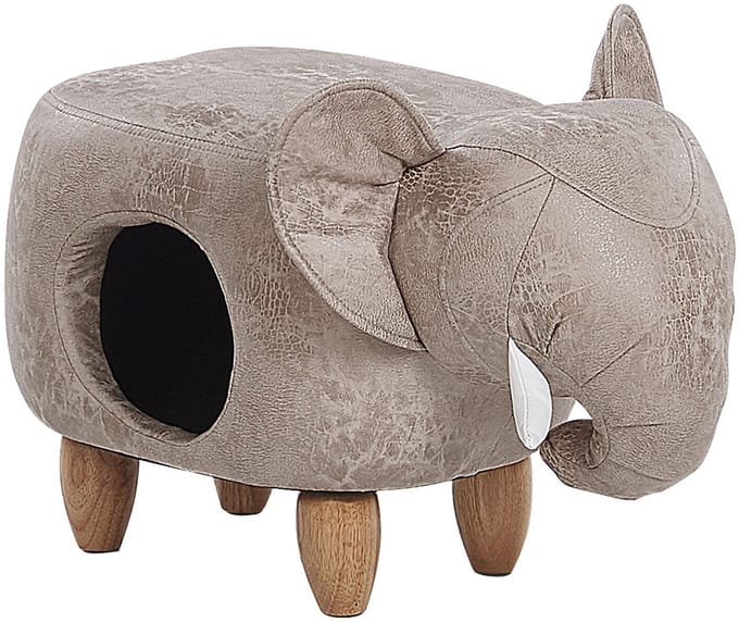 JUMBO - Hocker - Lichtgrijs - Kunstleer