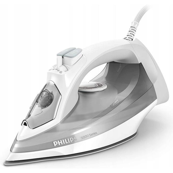 Strijkijzer - PHILIPS - DST5010/10 - Stoomstrijkijzer Serie 5000 - 40g/min continue stoom - 2400W - Wit