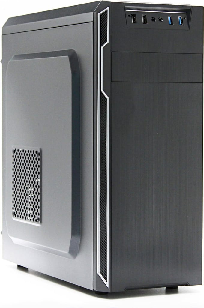 LC Power Klassiek 7038B - Case - Tower - Zwart