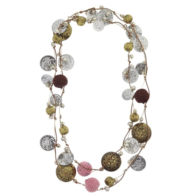 Behave – Lange ketting dames – Munt & kralenlook – Boho festivalstijl