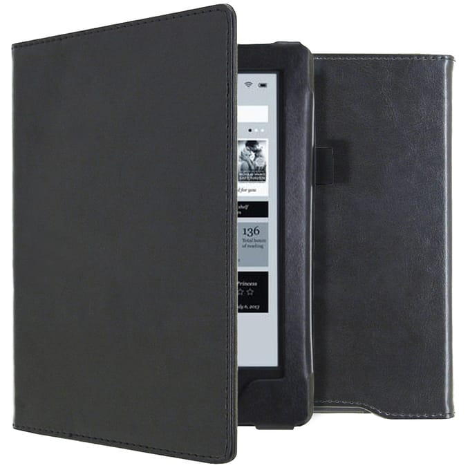 imoshion Vegan Leather Bookcase voor de Kobo Aura H2O - Zwart