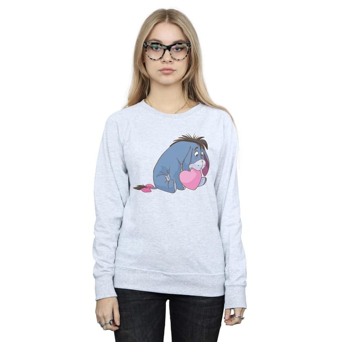 Disney Dames/Dames Winnie The Pooh Eeyore Mond Sweatshirt (Sportgrijs)
