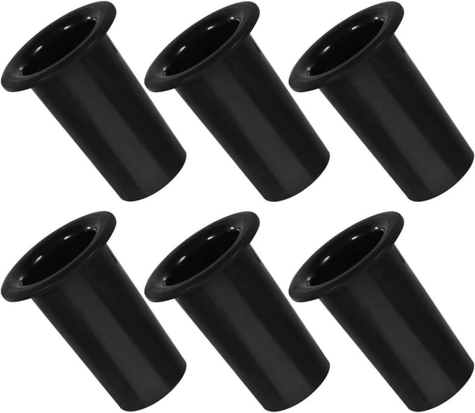 Microfoonstandaard Plastic - Microfoonhouder - Stabiele Plaatsing - Duurzaam Materiaal - 6 Stuks - Zwart