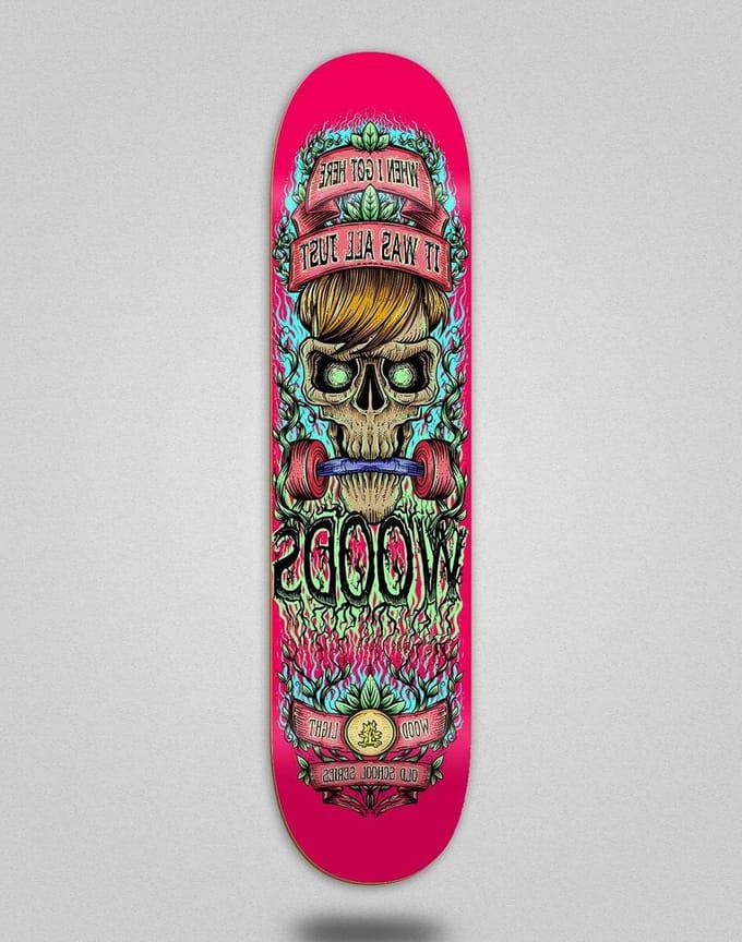 Houten Skateboard Deck - Skate Plank - Street Tricks - Stevig Ontwerp - 8.5 Inch - Roze