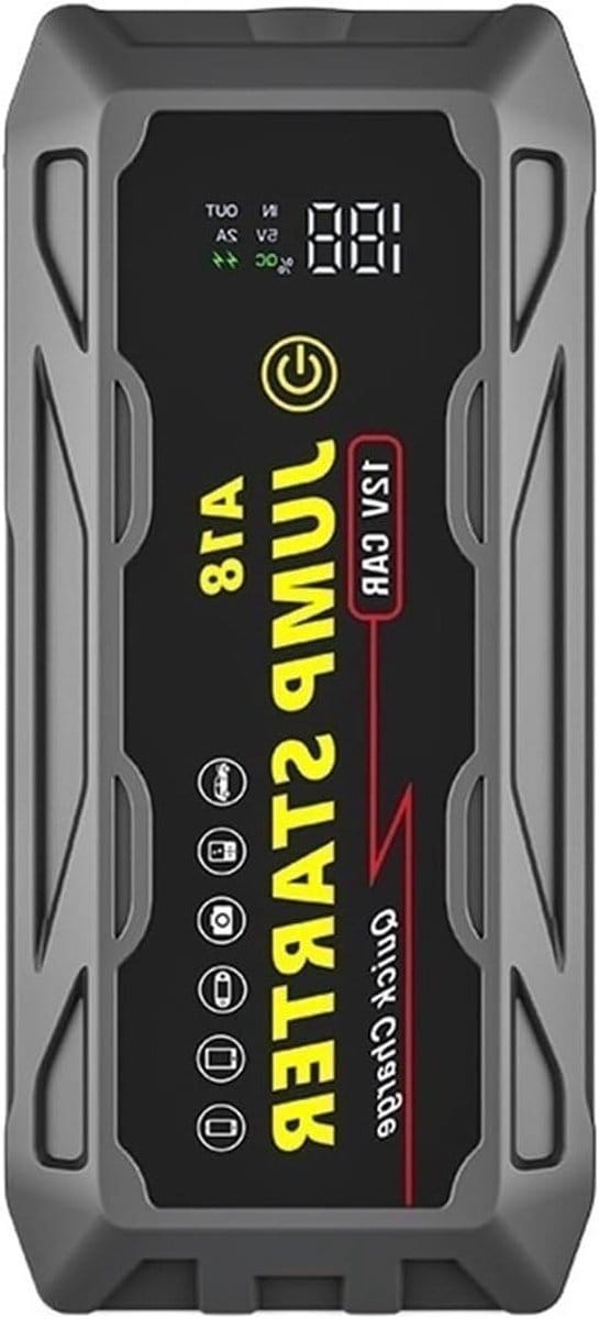 Auto Jump Starter - Startapparaat Acculader - Auto Starten - 2000A Piekstroom - 29800 mAh - Zwart