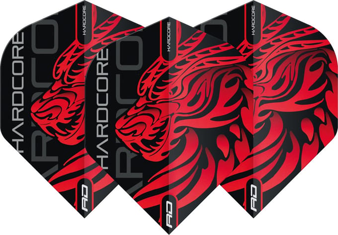 Red Dragon Jonny Clayton Hardcore Dragon Red - Dart Flights
