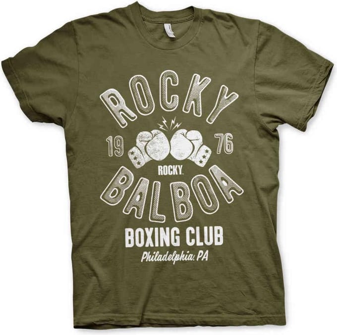 Rocky Heren Tshirt -L- Balboa Boxing Club Groen