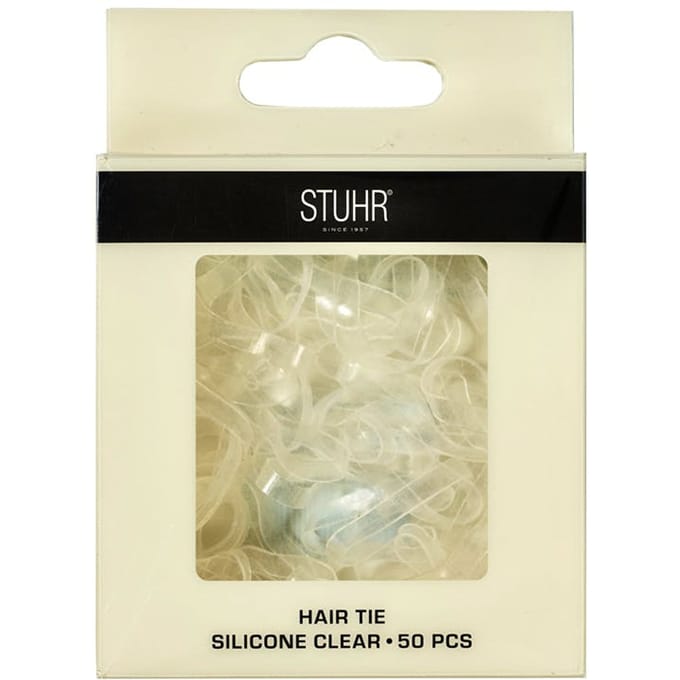 Stuhr Hair Tie Silicone Clear 50 st