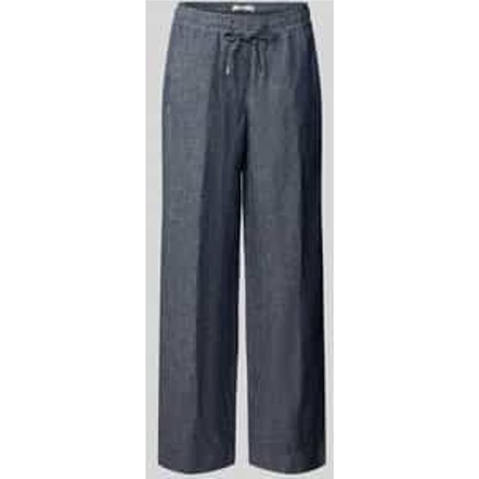 regular fit wijdte broek van puur linnen model 'FARINA'