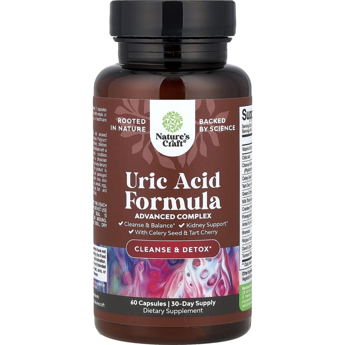 Nature'S Craft, Uric Acid Formula, 60 Capsules