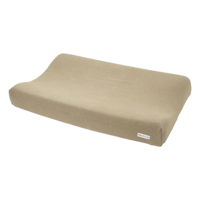 Meyco Baby Knit Basic aankleedkussenhoes - taupe - 50x70cm