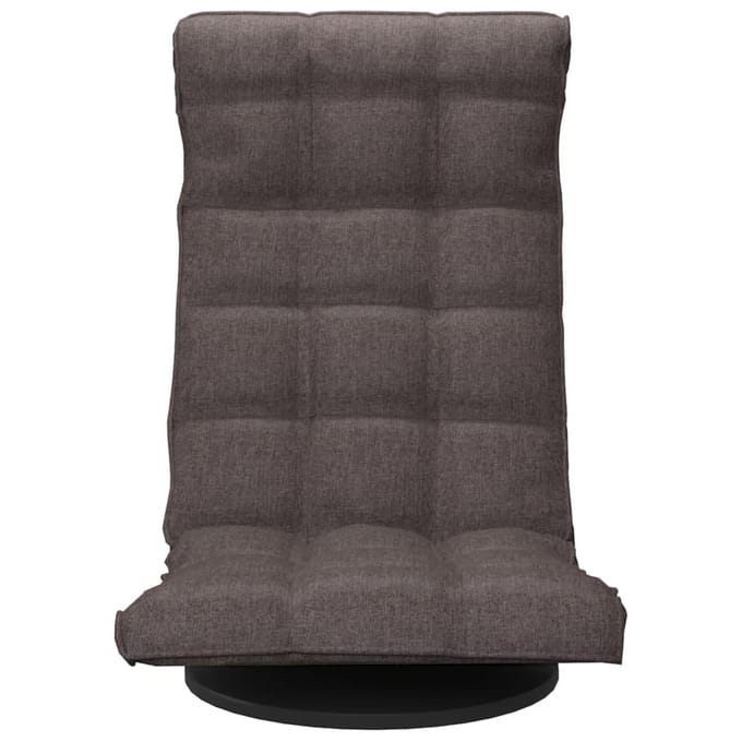 vidaXL - Vloerstoel - draaibaar - stof - taupe