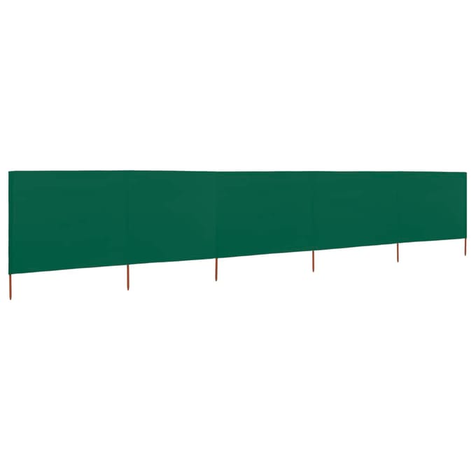 vidaXL - Windscherm - 5-panelen - 600x160 - cm - stof - groen