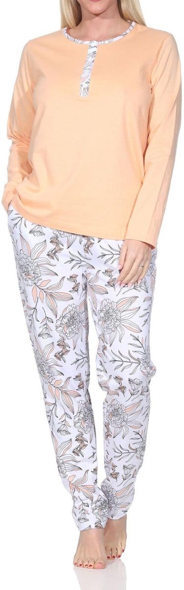 Prachtige damespyjama met broek in bloemenprint - ook in oversize