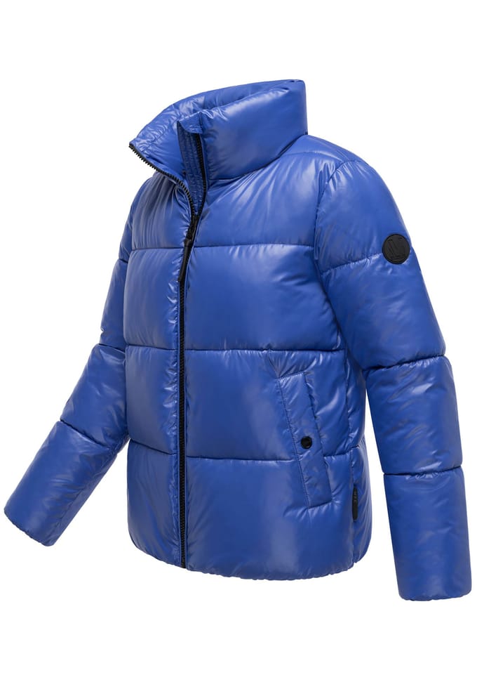 Marikoo dames winterjas Hazalee in puffer-stijl met glanzende look