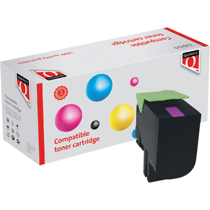 Tonercartridge Quantore alternatief tbv Lexmark 80C2HM0 rood