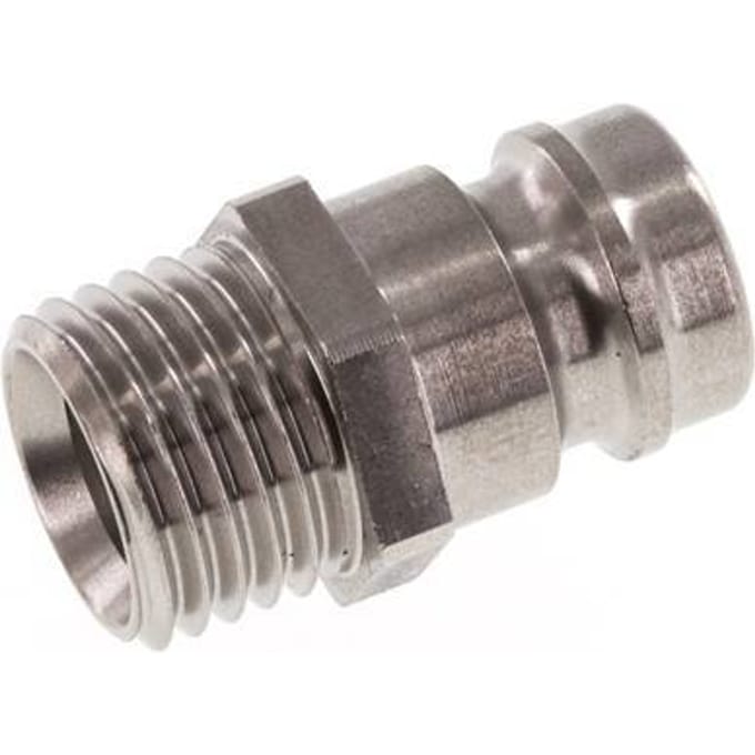 RVS DN 9 Tempereerkoppeling Insteeknippel M14x1.5 Buitendraad
