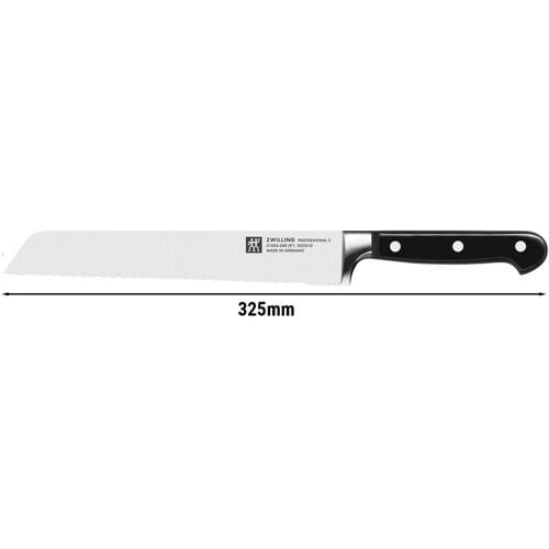 ZWILLING PROFESSIONAL S - Broodmes met gekartelde rand - Mes: 200mm