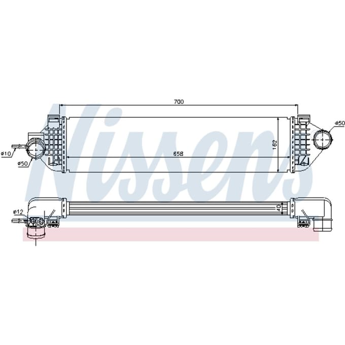 Intercooler NISSENS 96492