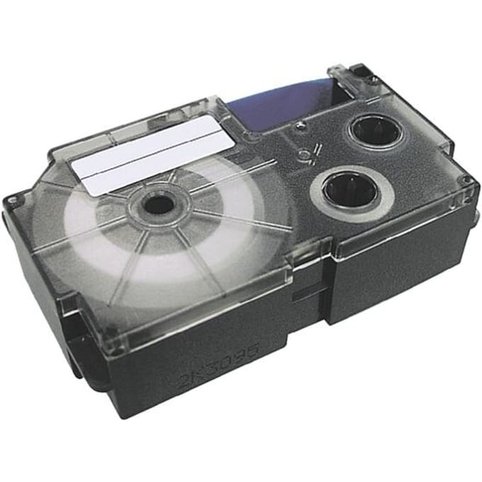 Casio XR-9X1 Labeltape Tapekleur: Transparant Tekstkleur: Zwart 9 mm 8 m