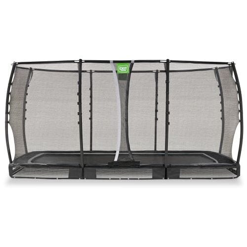 EXIT Allure Premium Trampoline 244x427cm - Inground - Ingraaftrampoline - Rechthoekig - Voor Kinderen - Zwart